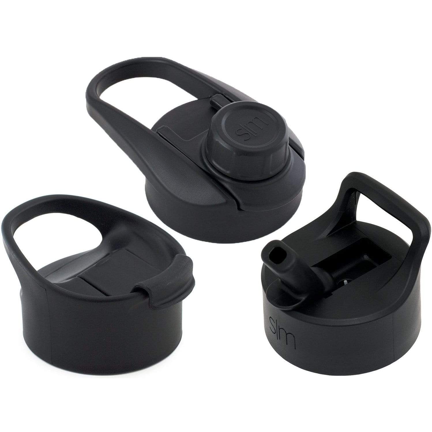 Summit Water Bottle Lid 3 Pack - Flip Lid with Handle, Insulated Straw Lid, and Insulated Chug Lid